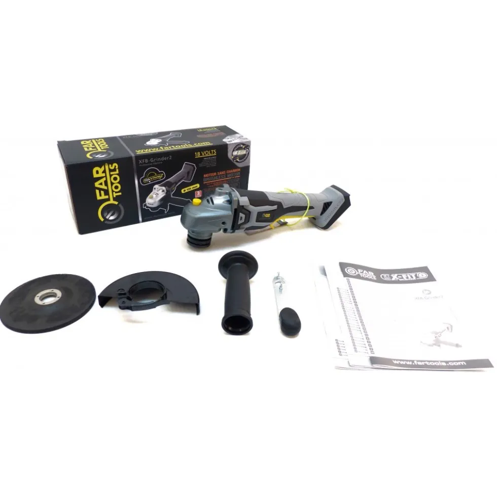 Meuleuse d'angle sans fil - 18V - ø 125 mm - Brushless - XFB-GRINDER FARTOOLS