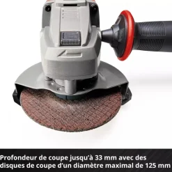 Meuleuse d'angle TE-AG 18/125-2 Li - diamètre 125mm - Solo - Power X-Change EINHELL