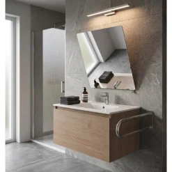 Miroir de toilette - 500 x 600 mm - inclinable avec poignée DELABIE
