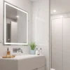 Miroir salle de bain avec éclairage frontal - 800x600 mm - Hercule EMUCA