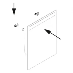 Miroir salle de bain avec éclairage frontal - 700x600 mm - Pegasus EMUCA
