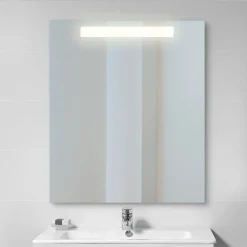 Miroir salle de bain avec éclairage frontal - 700x600 mm - Pegasus EMUCA