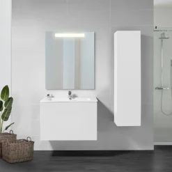 Miroir salle de bain avec éclairage frontal - 700x600 mm - Pegasus EMUCA