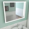 Miroir salle de bain LED auto-éclairant 60x80 cm AURLANE