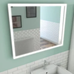 Miroir salle de bain LED auto-éclairant 60x80 cm AURLANE