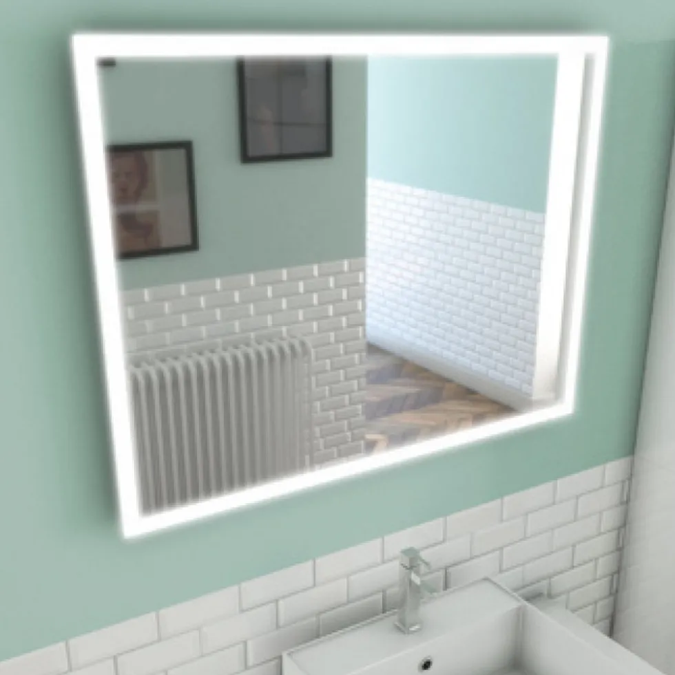 Miroir salle de bain LED auto-éclairant 60x80 cm AURLANE