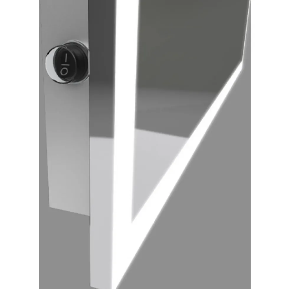 Miroir salle de bain LED auto-éclairant 60x80 cm AURLANE