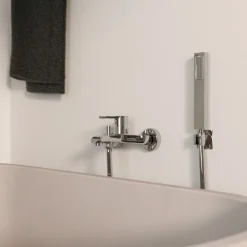 Mitigeur baignoire chromé - fixation murale - KING KRAMER