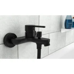 Mitigeur bain/douche - noir mat - Denver SCHÜTTE