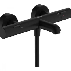 Mitigeur de baignoire thermostatique Ecostat Fine noir HANSGROHE