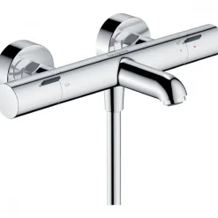 Mitigeur de baignoire thermostatique Ecostat Fine chromé HANSGROHE