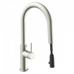 Mitigeur de cuisine avec bec extractible - aspect inox - BLACKPOOL SCHÜTTE