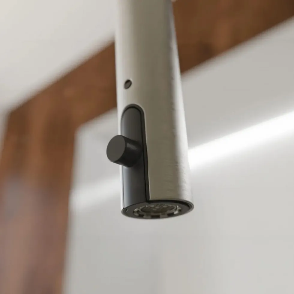 Mitigeur de cuisine avec bec extractible - aspect inox - BLACKPOOL SCHÜTTE