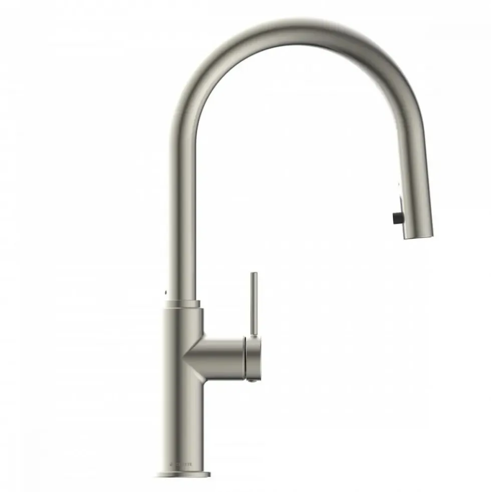 Mitigeur de cuisine avec bec extractible - aspect inox - BLACKPOOL SCHÜTTE
