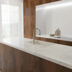 Mitigeur de cuisine avec bec extractible - aspect inox - BLACKPOOL SCHÜTTE