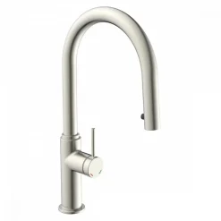 Mitigeur de cuisine avec bec extractible - aspect inox - BLACKPOOL SCHÜTTE