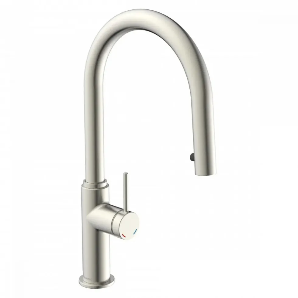Mitigeur de cuisine avec bec extractible - aspect inox - BLACKPOOL SCHÜTTE