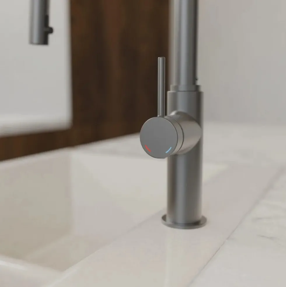 Mitigeur de cuisine avec bec extractible - graphite mat - BLACKPOOL SCHÜTTE