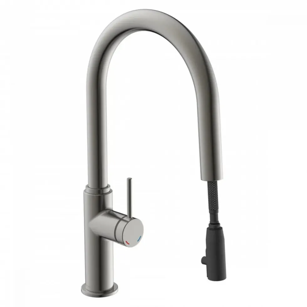Mitigeur de cuisine avec bec extractible - graphite mat - BLACKPOOL SCHÜTTE