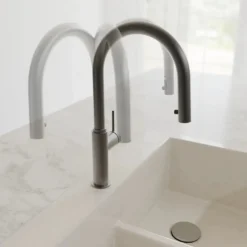 Mitigeur de cuisine avec bec extractible - graphite mat - BLACKPOOL SCHÜTTE