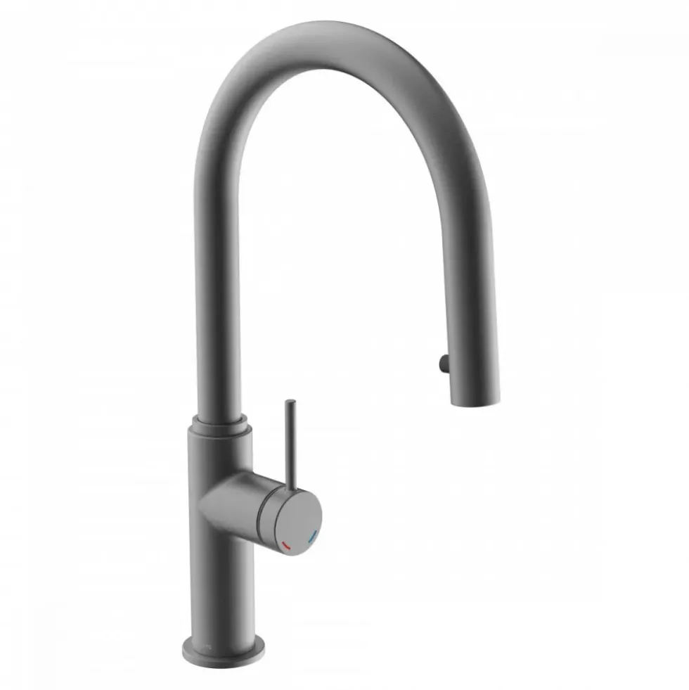 Mitigeur de cuisine avec bec extractible - graphite mat - BLACKPOOL SCHÜTTE