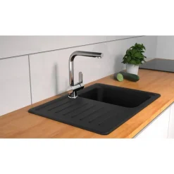 Mitigeur de cuisine à bec extractible - chromé - London SCHÜTTE