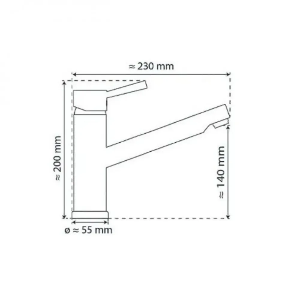 Mitigeur de cuisine à bec extractible - aspect inox - Unicorn SCHÜTTE