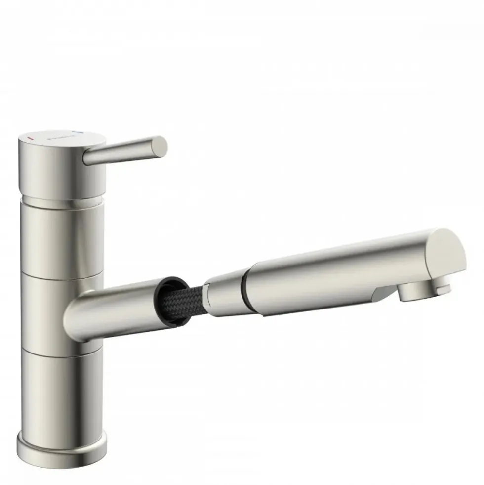 Mitigeur de cuisine à bec extractible - aspect inox - Unicorn SCHÜTTE