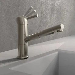 Mitigeur de cuisine à bec extractible - aspect inox - Unicorn SCHÜTTE