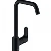 Mitigeur de cuisine à bec haut L - Noir Mat - Focus M41 HANSGROHE
