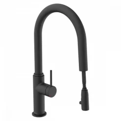 Mitigeur de cuisine noir mat avec bec extractible - BLACKPOOL SCHÜTTE