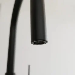 Mitigeur de cuisine noir mat avec bec extractible - BLACKPOOL SCHÜTTE