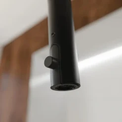 Mitigeur de cuisine noir mat avec bec extractible - BLACKPOOL SCHÜTTE