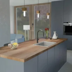 Mitigeur de cuisine noir mat avec bec extractible - BLACKPOOL SCHÜTTE