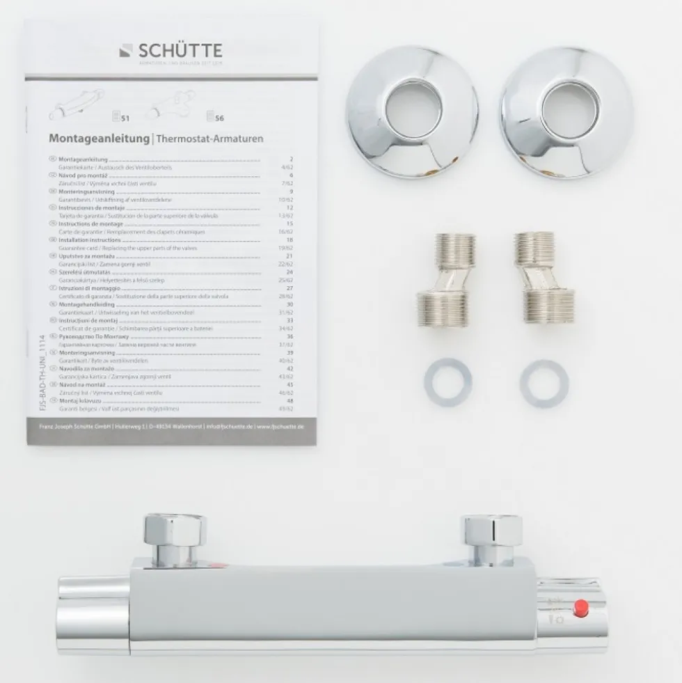Mitigeur de douche thermostatique - chromé - Vico SCHÜTTE
