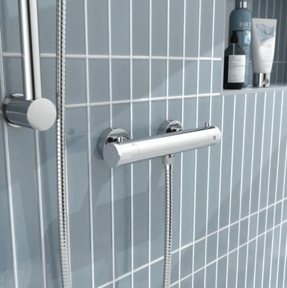 Mitigeur de douche thermostatique - chromé - London SCHÜTTE