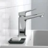 Mitigeur de lavabo avec bonde clic clac - chromé - Raven SCHÜTTE