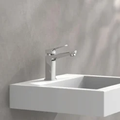 Mitigeur de lavabo avec bonde clic clac - chromé - Raven SCHÜTTE