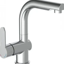 Mitigeur de lavabo avec douchette extractible - chromé - London SCHÜTTE