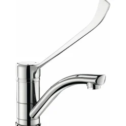 Mitigeur de lavabo - à bec haut orientable - levier médical coudé DELABIE