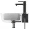 Mitigeur de lavabo graphite mat avec vidage - Elephant SCHÜTTE