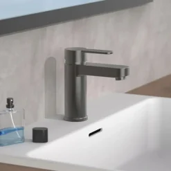 Mitigeur de lavabo graphite mat avec vidage - Elephant SCHÜTTE