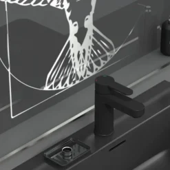 Mitigeur de lavabo noir mat avec vidage - Elephant SCHÜTTE