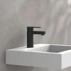 Mitigeur de lavabo noir mat avec vidage - Elephant SCHÜTTE