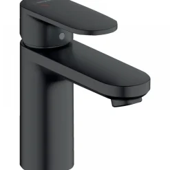 Mitigeur de lavabo noir mat 100 Coolstart avec tirette et vidage - Vernis Blend HANSGROHE