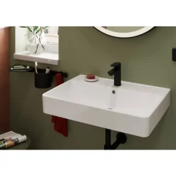 Mitigeur de lavabo noir mat 100 Coolstart avec tirette et vidage - Vernis Blend HANSGROHE