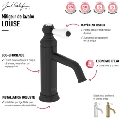 Mitigeur de lavabo rétro - bronze - Louise JACOB DELAFON