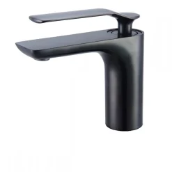Mitigeur de lavabo sur plage design - noir mat - Addict PAINI