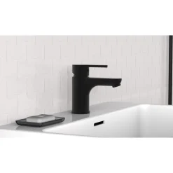 Mitigeur lavabo - noir mat - Denver SCHÜTTE