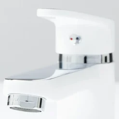 Mitigeur monocommande - lavabo - blanc et chromé - Alaska SCHÜTTE